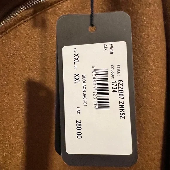 NWT Men's Armani Exchange Brown Jacket - Picture 4 of 4